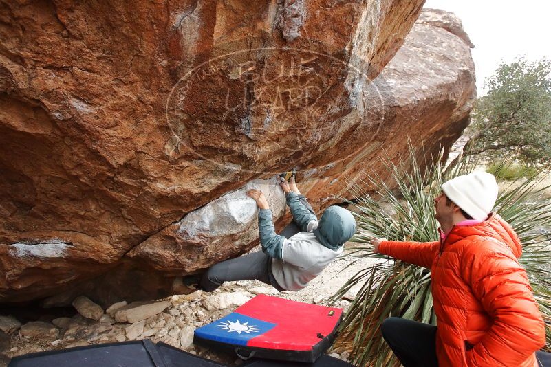 Bouldering in Hueco Tanks on 12/28/2019 with Blue Lizard Climbing and Yoga

Filename: SRM_20191228_1514240.jpg
Aperture: f/6.3
Shutter Speed: 1/250
Body: Canon EOS-1D Mark II
Lens: Canon EF 16-35mm f/2.8 L