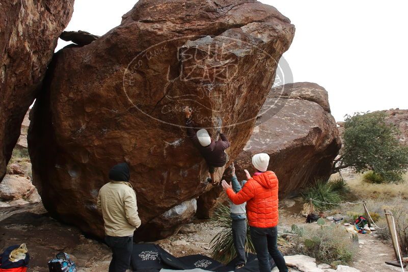 Bouldering in Hueco Tanks on 12/28/2019 with Blue Lizard Climbing and Yoga

Filename: SRM_20191228_1518140.jpg
Aperture: f/9.0
Shutter Speed: 1/250
Body: Canon EOS-1D Mark II
Lens: Canon EF 16-35mm f/2.8 L