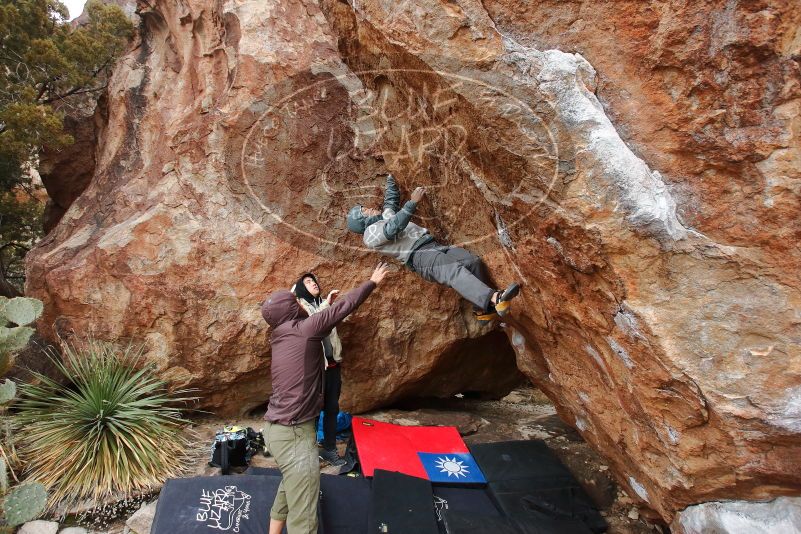 Bouldering in Hueco Tanks on 12/28/2019 with Blue Lizard Climbing and Yoga

Filename: SRM_20191228_1537520.jpg
Aperture: f/5.0
Shutter Speed: 1/250
Body: Canon EOS-1D Mark II
Lens: Canon EF 16-35mm f/2.8 L