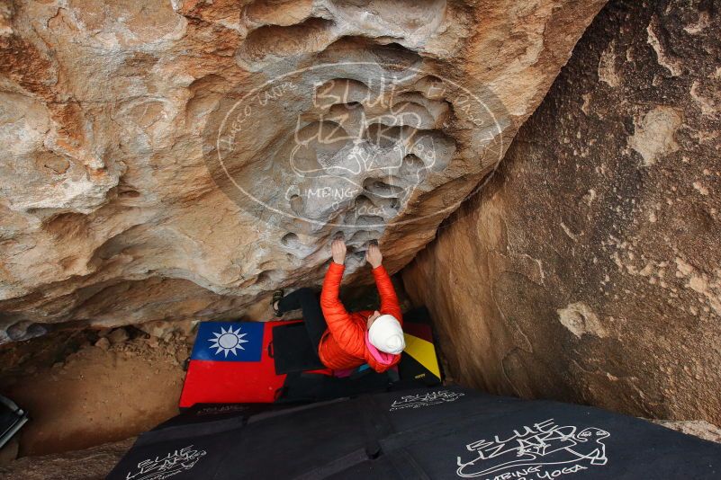 Bouldering in Hueco Tanks on 12/28/2019 with Blue Lizard Climbing and Yoga

Filename: SRM_20191228_1614240.jpg
Aperture: f/6.3
Shutter Speed: 1/250
Body: Canon EOS-1D Mark II
Lens: Canon EF 16-35mm f/2.8 L