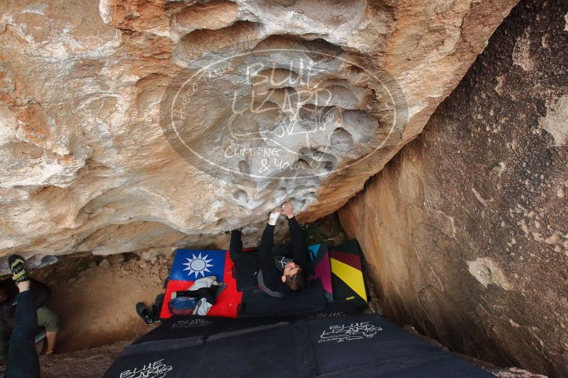 Bouldering in Hueco Tanks on 12/28/2019 with Blue Lizard Climbing and Yoga

Filename: SRM_20191228_1617520.jpg
Aperture: f/5.6
Shutter Speed: 1/250
Body: Canon EOS-1D Mark II
Lens: Canon EF 16-35mm f/2.8 L