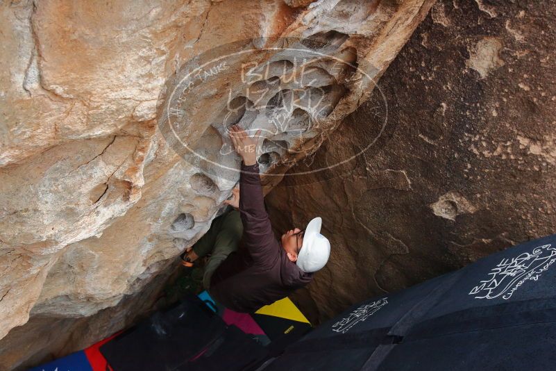 Bouldering in Hueco Tanks on 12/28/2019 with Blue Lizard Climbing and Yoga

Filename: SRM_20191228_1620531.jpg
Aperture: f/6.3
Shutter Speed: 1/250
Body: Canon EOS-1D Mark II
Lens: Canon EF 16-35mm f/2.8 L