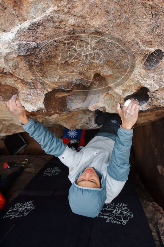 Bouldering in Hueco Tanks on 12/28/2019 with Blue Lizard Climbing and Yoga

Filename: SRM_20191228_1625530.jpg
Aperture: f/5.0
Shutter Speed: 1/250
Body: Canon EOS-1D Mark II
Lens: Canon EF 16-35mm f/2.8 L