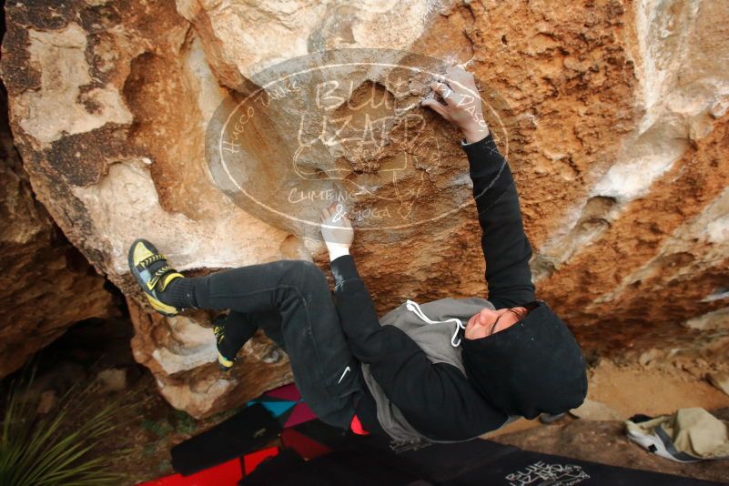 Bouldering in Hueco Tanks on 12/28/2019 with Blue Lizard Climbing and Yoga

Filename: SRM_20191228_1724440.jpg
Aperture: f/5.6
Shutter Speed: 1/250
Body: Canon EOS-1D Mark II
Lens: Canon EF 16-35mm f/2.8 L