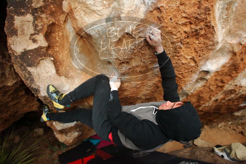 Bouldering in Hueco Tanks on 12/28/2019 with Blue Lizard Climbing and Yoga

Filename: SRM_20191228_1724450.jpg
Aperture: f/6.3
Shutter Speed: 1/250
Body: Canon EOS-1D Mark II
Lens: Canon EF 16-35mm f/2.8 L