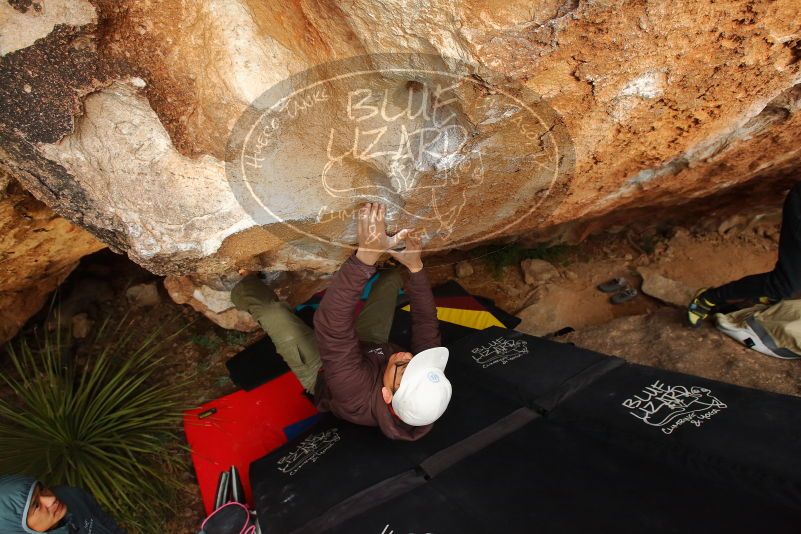 Bouldering in Hueco Tanks on 12/28/2019 with Blue Lizard Climbing and Yoga

Filename: SRM_20191228_1726020.jpg
Aperture: f/5.0
Shutter Speed: 1/250
Body: Canon EOS-1D Mark II
Lens: Canon EF 16-35mm f/2.8 L