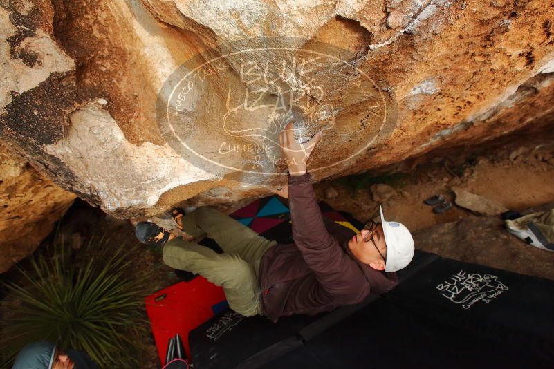 Bouldering in Hueco Tanks on 12/28/2019 with Blue Lizard Climbing and Yoga

Filename: SRM_20191228_1726090.jpg
Aperture: f/5.6
Shutter Speed: 1/250
Body: Canon EOS-1D Mark II
Lens: Canon EF 16-35mm f/2.8 L