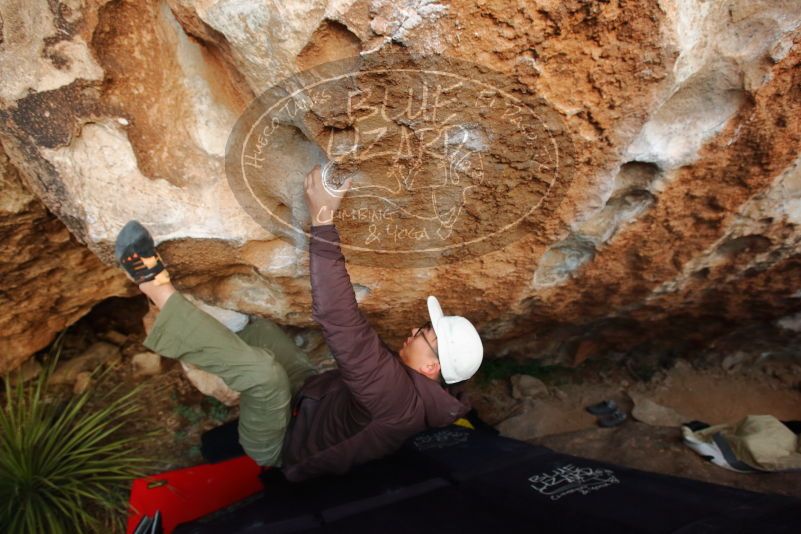 Bouldering in Hueco Tanks on 12/28/2019 with Blue Lizard Climbing and Yoga

Filename: SRM_20191228_1745560.jpg
Aperture: f/4.5
Shutter Speed: 1/250
Body: Canon EOS-1D Mark II
Lens: Canon EF 16-35mm f/2.8 L