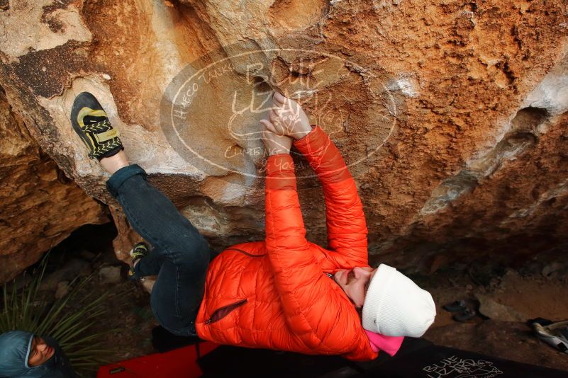 Bouldering in Hueco Tanks on 12/28/2019 with Blue Lizard Climbing and Yoga

Filename: SRM_20191228_1751170.jpg
Aperture: f/5.0
Shutter Speed: 1/250
Body: Canon EOS-1D Mark II
Lens: Canon EF 16-35mm f/2.8 L