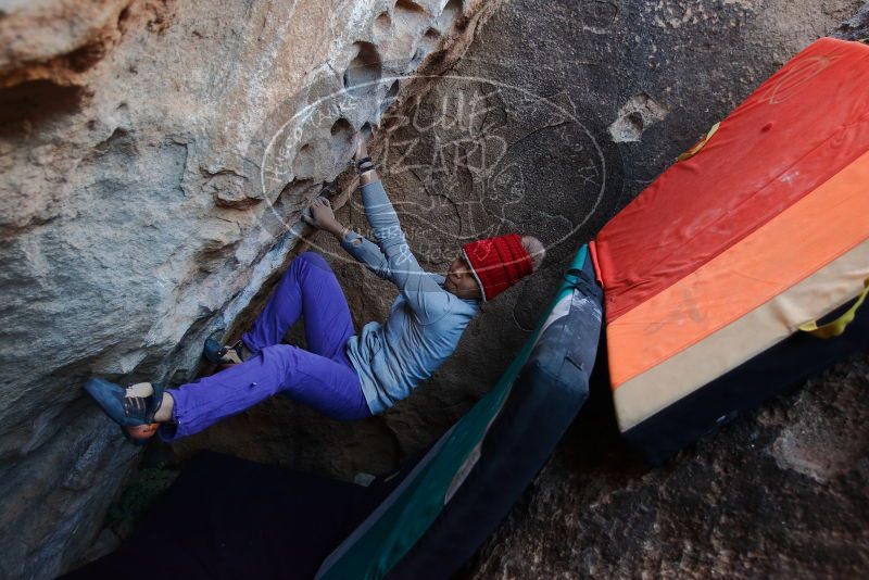 Bouldering in Hueco Tanks on 12/29/2019 with Blue Lizard Climbing and Yoga

Filename: SRM_20191229_1057230.jpg
Aperture: f/3.2
Shutter Speed: 1/250
Body: Canon EOS-1D Mark II
Lens: Canon EF 16-35mm f/2.8 L