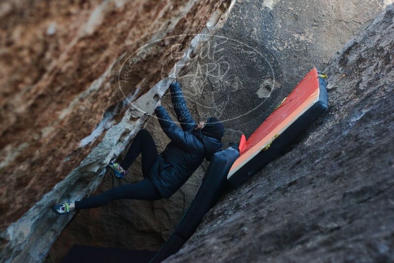 Bouldering in Hueco Tanks on 12/29/2019 with Blue Lizard Climbing and Yoga

Filename: SRM_20191229_1103240.jpg
Aperture: f/3.2
Shutter Speed: 1/250
Body: Canon EOS-1D Mark II
Lens: Canon EF 50mm f/1.8 II