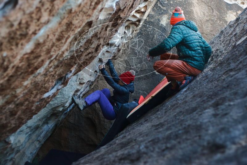 Bouldering in Hueco Tanks on 12/29/2019 with Blue Lizard Climbing and Yoga

Filename: SRM_20191229_1106030.jpg
Aperture: f/2.5
Shutter Speed: 1/250
Body: Canon EOS-1D Mark II
Lens: Canon EF 50mm f/1.8 II