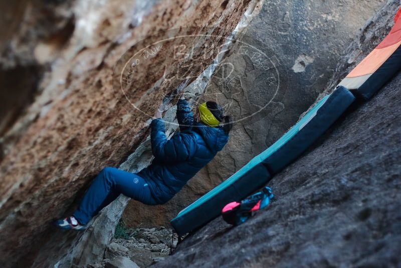 Bouldering in Hueco Tanks on 12/29/2019 with Blue Lizard Climbing and Yoga

Filename: SRM_20191229_1108290.jpg
Aperture: f/2.5
Shutter Speed: 1/250
Body: Canon EOS-1D Mark II
Lens: Canon EF 50mm f/1.8 II