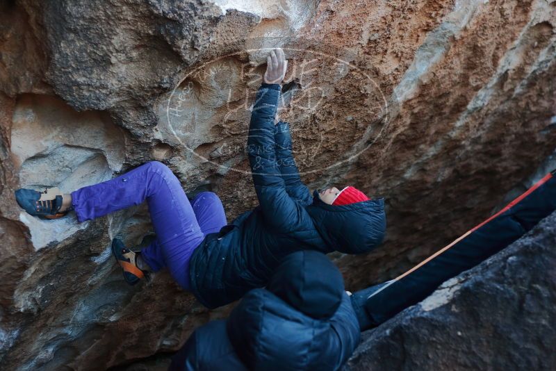 Bouldering in Hueco Tanks on 12/29/2019 with Blue Lizard Climbing and Yoga

Filename: SRM_20191229_1137390.jpg
Aperture: f/2.8
Shutter Speed: 1/250
Body: Canon EOS-1D Mark II
Lens: Canon EF 50mm f/1.8 II