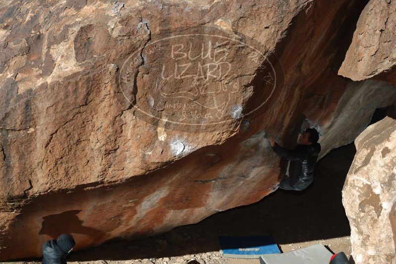 Bouldering in Hueco Tanks on 12/29/2019 with Blue Lizard Climbing and Yoga

Filename: SRM_20191229_1206370.jpg
Aperture: f/5.6
Shutter Speed: 1/250
Body: Canon EOS-1D Mark II
Lens: Canon EF 50mm f/1.8 II