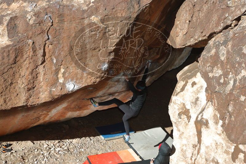 Bouldering in Hueco Tanks on 12/29/2019 with Blue Lizard Climbing and Yoga

Filename: SRM_20191229_1216540.jpg
Aperture: f/5.0
Shutter Speed: 1/250
Body: Canon EOS-1D Mark II
Lens: Canon EF 50mm f/1.8 II