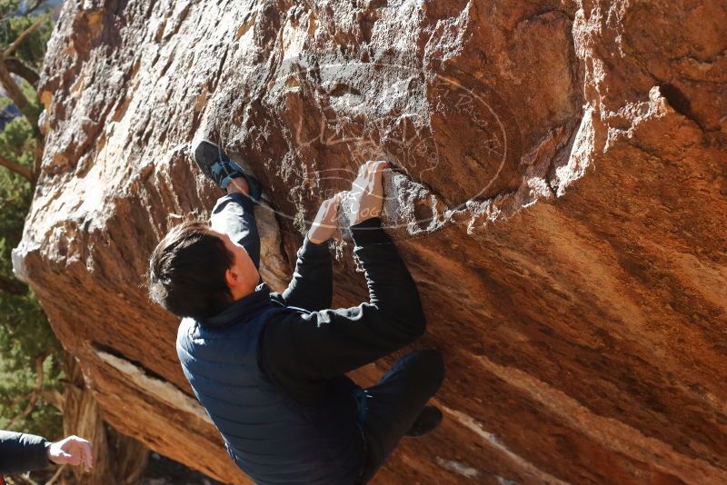 Bouldering in Hueco Tanks on 12/29/2019 with Blue Lizard Climbing and Yoga

Filename: SRM_20191229_1528270.jpg
Aperture: f/6.3
Shutter Speed: 1/320
Body: Canon EOS-1D Mark II
Lens: Canon EF 50mm f/1.8 II