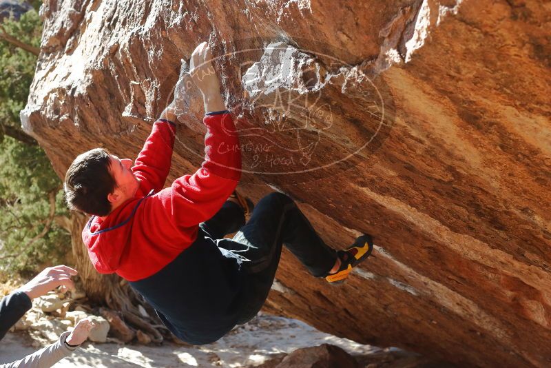 Bouldering in Hueco Tanks on 12/29/2019 with Blue Lizard Climbing and Yoga

Filename: SRM_20191229_1533350.jpg
Aperture: f/5.0
Shutter Speed: 1/400
Body: Canon EOS-1D Mark II
Lens: Canon EF 50mm f/1.8 II