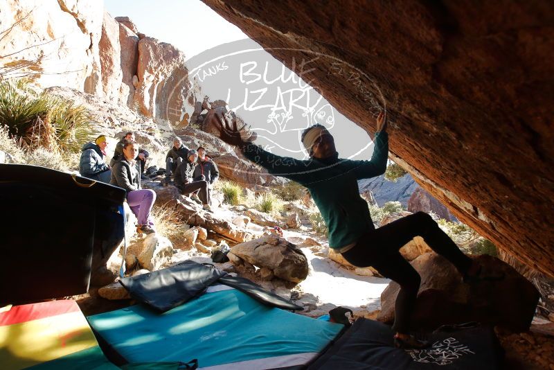 Bouldering in Hueco Tanks on 12/29/2019 with Blue Lizard Climbing and Yoga

Filename: SRM_20191229_1653160.jpg
Aperture: f/5.6
Shutter Speed: 1/320
Body: Canon EOS-1D Mark II
Lens: Canon EF 16-35mm f/2.8 L