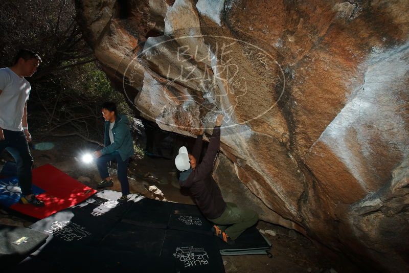 Bouldering in Hueco Tanks on 12/30/2019 with Blue Lizard Climbing and Yoga

Filename: SRM_20191230_1211270.jpg
Aperture: f/8.0
Shutter Speed: 1/250
Body: Canon EOS-1D Mark II
Lens: Canon EF 16-35mm f/2.8 L