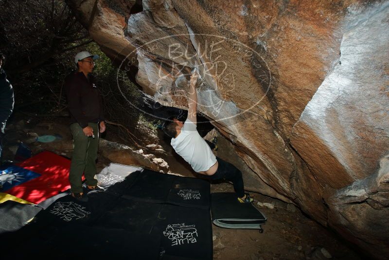 Bouldering in Hueco Tanks on 12/30/2019 with Blue Lizard Climbing and Yoga

Filename: SRM_20191230_1212580.jpg
Aperture: f/8.0
Shutter Speed: 1/250
Body: Canon EOS-1D Mark II
Lens: Canon EF 16-35mm f/2.8 L