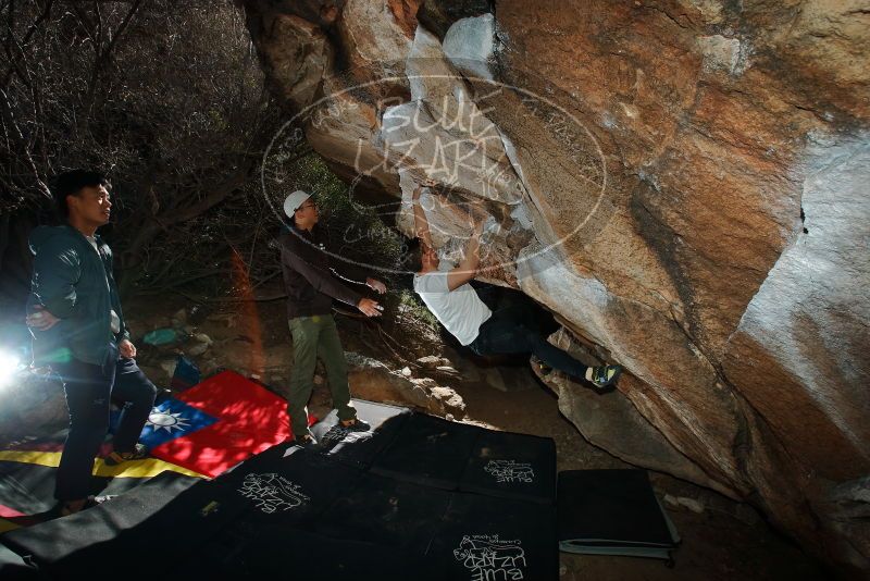 Bouldering in Hueco Tanks on 12/30/2019 with Blue Lizard Climbing and Yoga

Filename: SRM_20191230_1213480.jpg
Aperture: f/8.0
Shutter Speed: 1/250
Body: Canon EOS-1D Mark II
Lens: Canon EF 16-35mm f/2.8 L