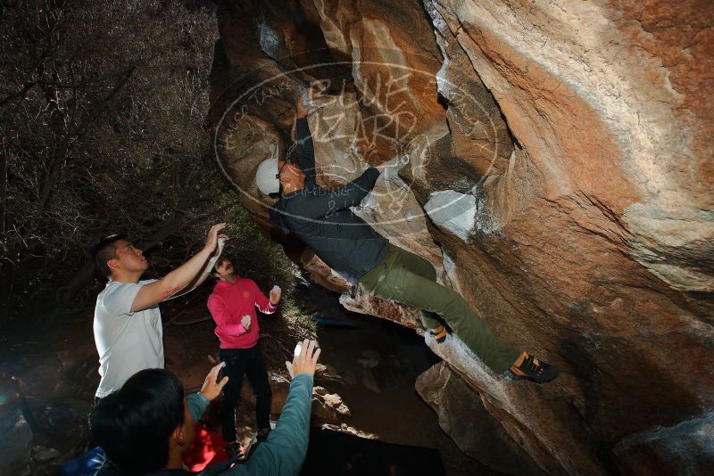 Bouldering in Hueco Tanks on 12/30/2019 with Blue Lizard Climbing and Yoga

Filename: SRM_20191230_1221510.jpg
Aperture: f/8.0
Shutter Speed: 1/250
Body: Canon EOS-1D Mark II
Lens: Canon EF 16-35mm f/2.8 L