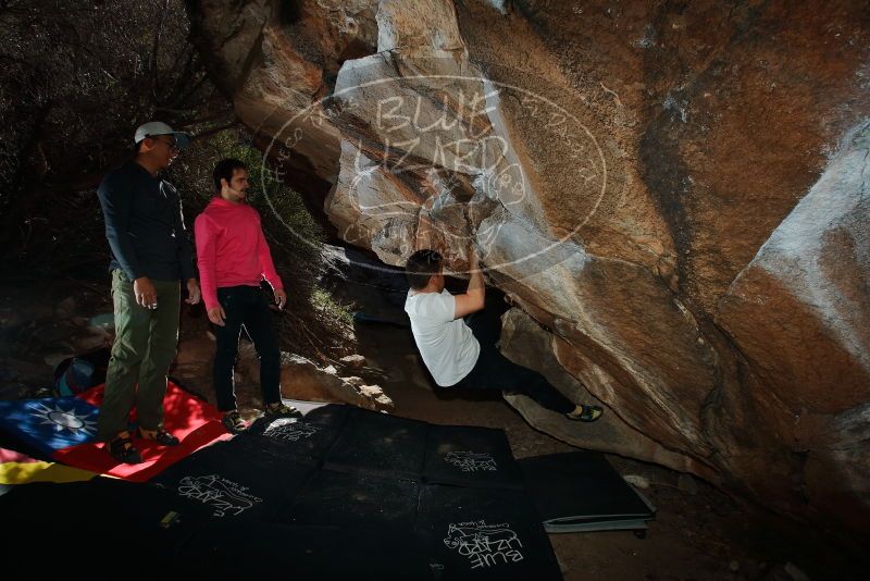 Bouldering in Hueco Tanks on 12/30/2019 with Blue Lizard Climbing and Yoga

Filename: SRM_20191230_1222340.jpg
Aperture: f/8.0
Shutter Speed: 1/250
Body: Canon EOS-1D Mark II
Lens: Canon EF 16-35mm f/2.8 L