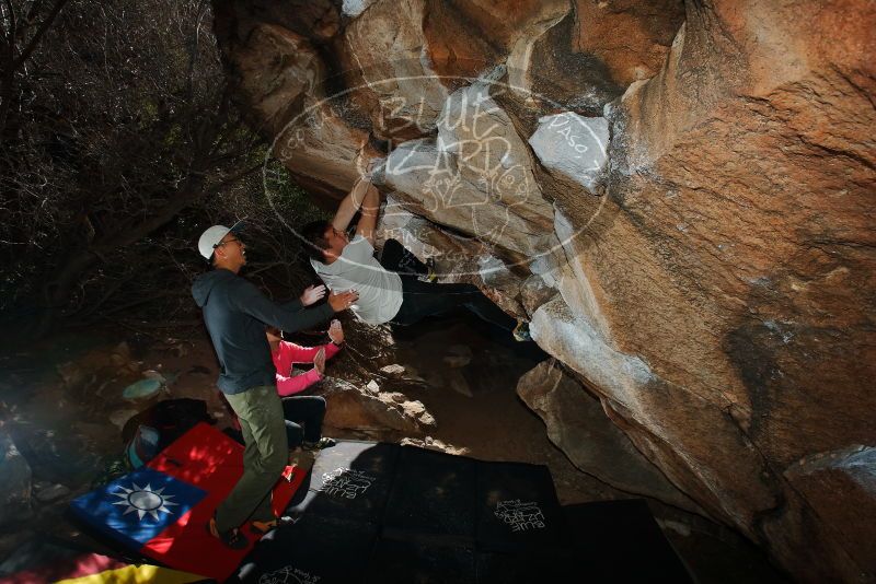 Bouldering in Hueco Tanks on 12/30/2019 with Blue Lizard Climbing and Yoga

Filename: SRM_20191230_1222510.jpg
Aperture: f/8.0
Shutter Speed: 1/250
Body: Canon EOS-1D Mark II
Lens: Canon EF 16-35mm f/2.8 L