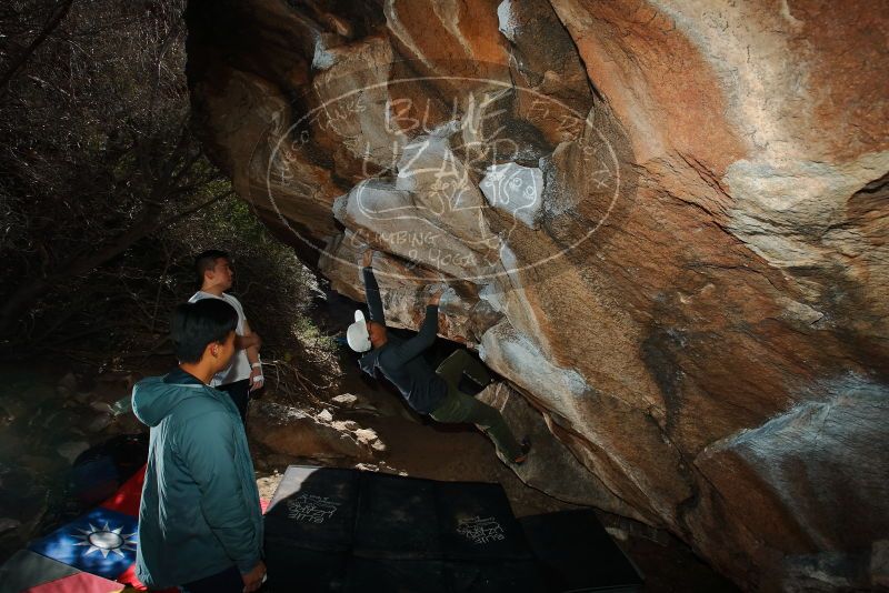 Bouldering in Hueco Tanks on 12/30/2019 with Blue Lizard Climbing and Yoga

Filename: SRM_20191230_1228000.jpg
Aperture: f/8.0
Shutter Speed: 1/250
Body: Canon EOS-1D Mark II
Lens: Canon EF 16-35mm f/2.8 L