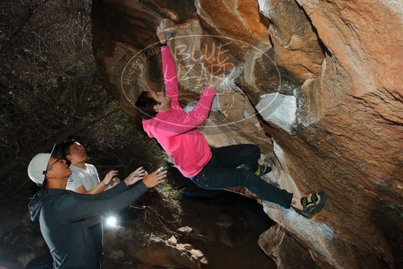 Bouldering in Hueco Tanks on 12/30/2019 with Blue Lizard Climbing and Yoga

Filename: SRM_20191230_1231110.jpg
Aperture: f/8.0
Shutter Speed: 1/250
Body: Canon EOS-1D Mark II
Lens: Canon EF 16-35mm f/2.8 L