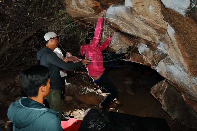 Bouldering in Hueco Tanks on 12/30/2019 with Blue Lizard Climbing and Yoga

Filename: SRM_20191230_1236250.jpg
Aperture: f/8.0
Shutter Speed: 1/250
Body: Canon EOS-1D Mark II
Lens: Canon EF 16-35mm f/2.8 L