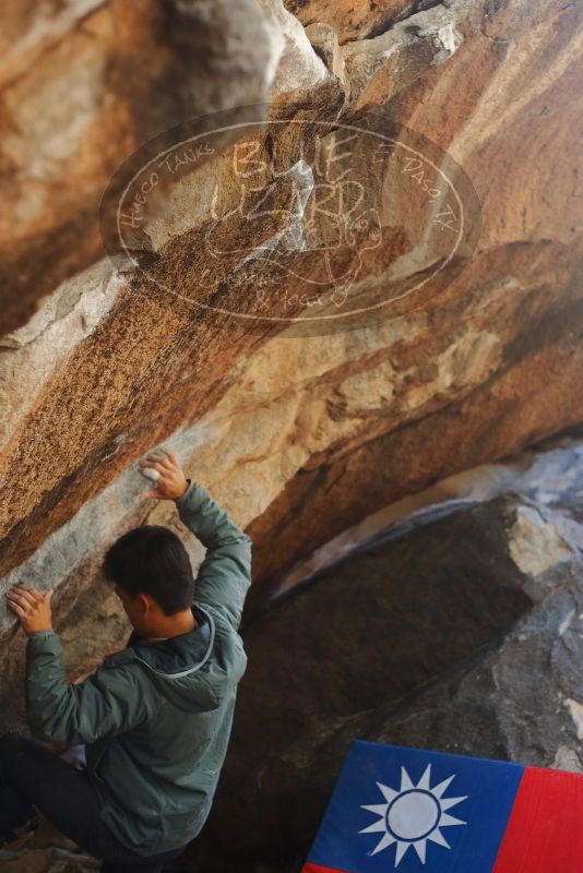 Bouldering in Hueco Tanks on 12/30/2019 with Blue Lizard Climbing and Yoga

Filename: SRM_20191230_1307080.jpg
Aperture: f/2.8
Shutter Speed: 1/400
Body: Canon EOS-1D Mark II
Lens: Canon EF 50mm f/1.8 II