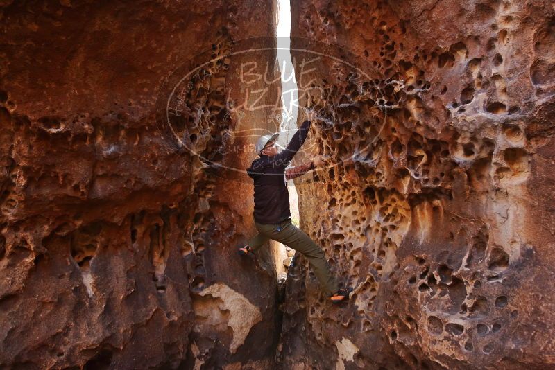 Bouldering in Hueco Tanks on 12/30/2019 with Blue Lizard Climbing and Yoga

Filename: SRM_20191230_1442160.jpg
Aperture: f/3.5
Shutter Speed: 1/125
Body: Canon EOS-1D Mark II
Lens: Canon EF 16-35mm f/2.8 L