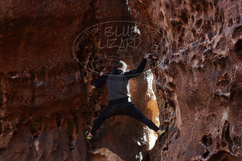 Bouldering in Hueco Tanks on 12/30/2019 with Blue Lizard Climbing and Yoga

Filename: SRM_20191230_1452110.jpg
Aperture: f/4.5
Shutter Speed: 1/125
Body: Canon EOS-1D Mark II
Lens: Canon EF 50mm f/1.8 II