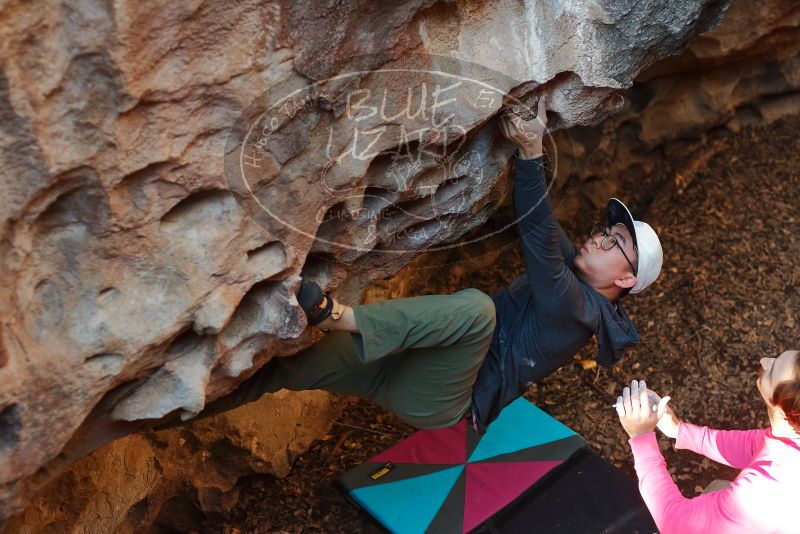 Bouldering in Hueco Tanks on 12/30/2019 with Blue Lizard Climbing and Yoga

Filename: SRM_20191230_1644590.jpg
Aperture: f/3.2
Shutter Speed: 1/200
Body: Canon EOS-1D Mark II
Lens: Canon EF 50mm f/1.8 II