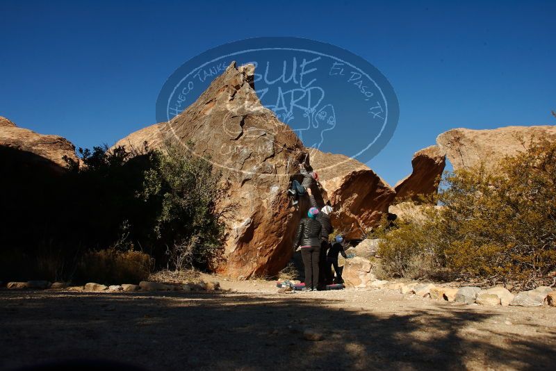 Bouldering in Hueco Tanks on 12/31/2019 with Blue Lizard Climbing and Yoga

Filename: SRM_20191231_1052361.jpg
Aperture: f/10.0
Shutter Speed: 1/320
Body: Canon EOS-1D Mark II
Lens: Canon EF 16-35mm f/2.8 L