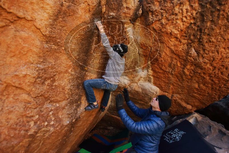 Bouldering in Hueco Tanks on 12/31/2019 with Blue Lizard Climbing and Yoga

Filename: SRM_20191231_1059390.jpg
Aperture: f/2.8
Shutter Speed: 1/200
Body: Canon EOS-1D Mark II
Lens: Canon EF 16-35mm f/2.8 L