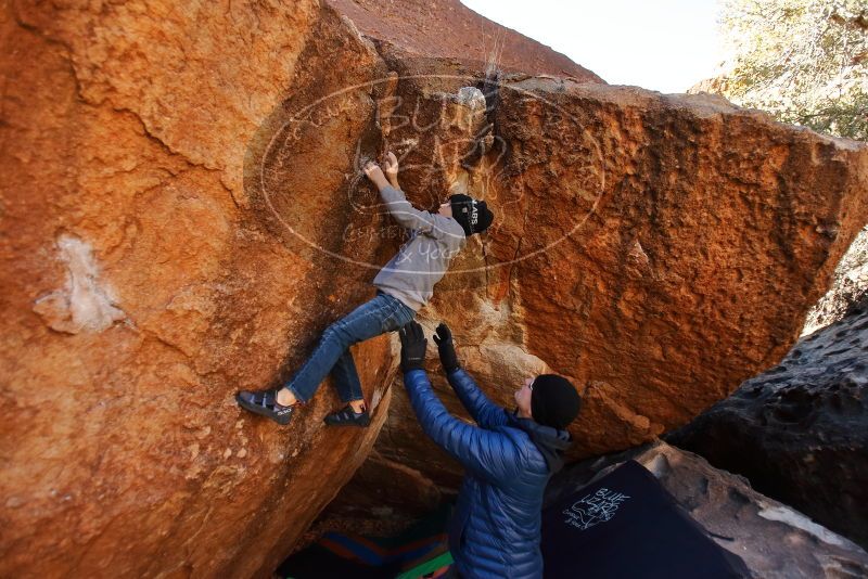 Bouldering in Hueco Tanks on 12/31/2019 with Blue Lizard Climbing and Yoga

Filename: SRM_20191231_1059430.jpg
Aperture: f/2.8
Shutter Speed: 1/250
Body: Canon EOS-1D Mark II
Lens: Canon EF 16-35mm f/2.8 L