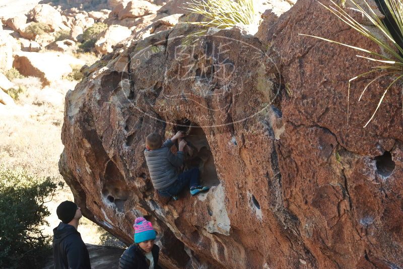 Bouldering in Hueco Tanks on 12/31/2019 with Blue Lizard Climbing and Yoga

Filename: SRM_20191231_1509530.jpg
Aperture: f/6.3
Shutter Speed: 1/250
Body: Canon EOS-1D Mark II
Lens: Canon EF 50mm f/1.8 II