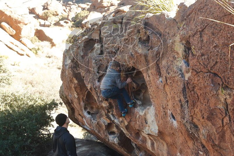 Bouldering in Hueco Tanks on 12/31/2019 with Blue Lizard Climbing and Yoga

Filename: SRM_20191231_1510090.jpg
Aperture: f/5.6
Shutter Speed: 1/250
Body: Canon EOS-1D Mark II
Lens: Canon EF 50mm f/1.8 II