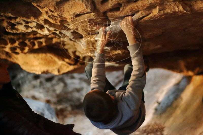 Bouldering in Hueco Tanks on 12/31/2019 with Blue Lizard Climbing and Yoga

Filename: SRM_20191231_1612300.jpg
Aperture: f/1.8
Shutter Speed: 1/100
Body: Canon EOS-1D Mark II
Lens: Canon EF 50mm f/1.8 II