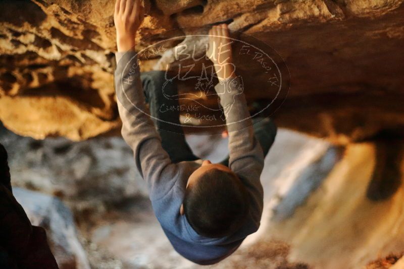 Bouldering in Hueco Tanks on 12/31/2019 with Blue Lizard Climbing and Yoga

Filename: SRM_20191231_1612330.jpg
Aperture: f/1.8
Shutter Speed: 1/100
Body: Canon EOS-1D Mark II
Lens: Canon EF 50mm f/1.8 II