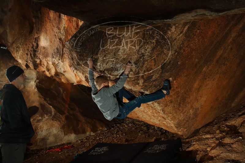 Bouldering in Hueco Tanks on 12/31/2019 with Blue Lizard Climbing and Yoga

Filename: SRM_20191231_1722130.jpg
Aperture: f/8.0
Shutter Speed: 1/250
Body: Canon EOS-1D Mark II
Lens: Canon EF 16-35mm f/2.8 L