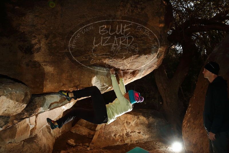 Bouldering in Hueco Tanks on 12/31/2019 with Blue Lizard Climbing and Yoga

Filename: SRM_20191231_1741300.jpg
Aperture: f/5.6
Shutter Speed: 1/250
Body: Canon EOS-1D Mark II
Lens: Canon EF 16-35mm f/2.8 L