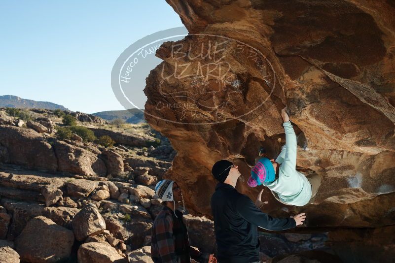 Bouldering in Hueco Tanks on 01/01/2020 with Blue Lizard Climbing and Yoga

Filename: SRM_20200101_1109530.jpg
Aperture: f/5.6
Shutter Speed: 1/250
Body: Canon EOS-1D Mark II
Lens: Canon EF 50mm f/1.8 II