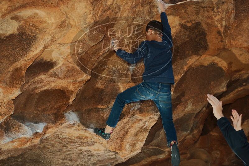 Bouldering in Hueco Tanks on 01/01/2020 with Blue Lizard Climbing and Yoga

Filename: SRM_20200101_1115510.jpg
Aperture: f/5.6
Shutter Speed: 1/250
Body: Canon EOS-1D Mark II
Lens: Canon EF 50mm f/1.8 II