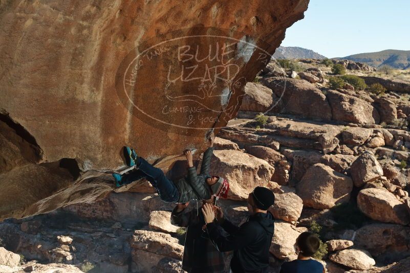 Bouldering in Hueco Tanks on 01/01/2020 with Blue Lizard Climbing and Yoga

Filename: SRM_20200101_1140150.jpg
Aperture: f/8.0
Shutter Speed: 1/250
Body: Canon EOS-1D Mark II
Lens: Canon EF 50mm f/1.8 II