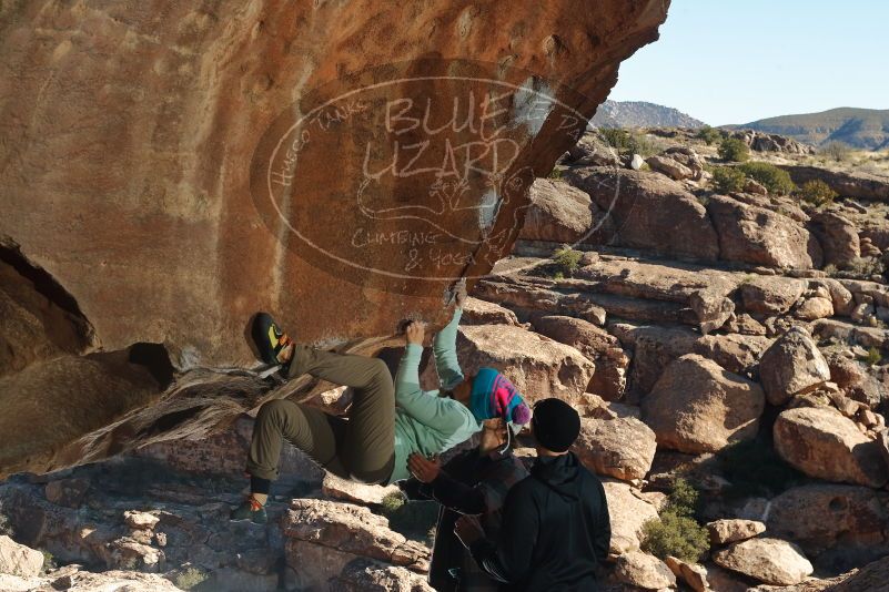 Bouldering in Hueco Tanks on 01/01/2020 with Blue Lizard Climbing and Yoga

Filename: SRM_20200101_1144000.jpg
Aperture: f/8.0
Shutter Speed: 1/250
Body: Canon EOS-1D Mark II
Lens: Canon EF 50mm f/1.8 II