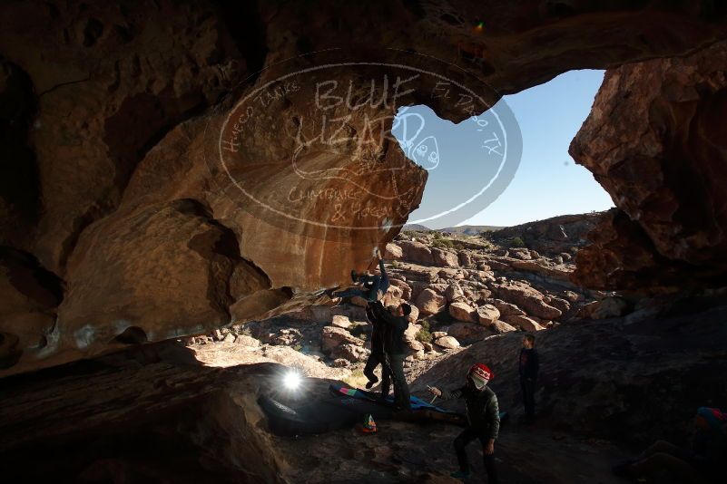 Bouldering in Hueco Tanks on 01/01/2020 with Blue Lizard Climbing and Yoga

Filename: SRM_20200101_1150370.jpg
Aperture: f/8.0
Shutter Speed: 1/250
Body: Canon EOS-1D Mark II
Lens: Canon EF 16-35mm f/2.8 L